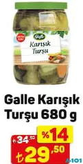 GALLE KARIŞIK TURŞU 680 G GALLE KARIŞIK TURŞU 680 G